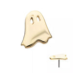 14K Gold Threadless Ghost Top