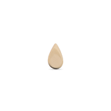 14kt Gold Teardrop Threadless End