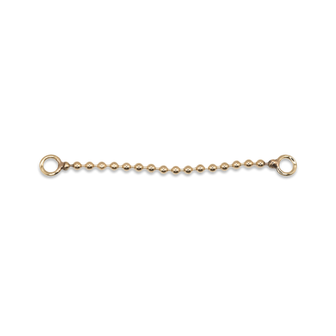 14kt Gold Hollow Bead Chain