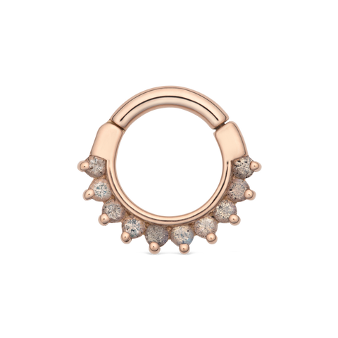 14K Gold Dahlia Snap Hinged Ring