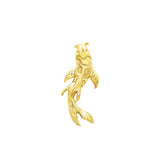 14k Gold Koi Fish Threadless End