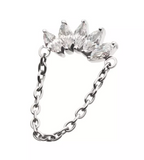 Titanium 5-Cluster Marquise CZ Chain Top (2 options)