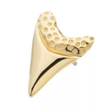 14K Gold Threadless Megalodon Shark Tooth Top (6 options)