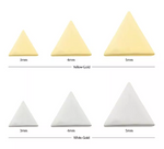 14K Gold Threadless Triangle Top (6 options)