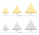 14K Gold Threadless Triangle Top (6 options)