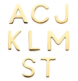 14K Gold Threadless Alphabet, Numbers, Symbols Top (35 options)