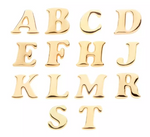 14K Gold Threadless Alphabet, Numbers, Symbols Top (35 options)