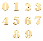 14K Gold Threadless Alphabet, Numbers, Symbols Top (35 options)