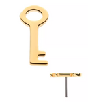 14K Gold Threadless Key Top