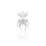 14K Gold Rhino Beetle Threadless End