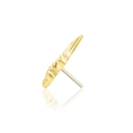 14K Gold Icarus Threadless End