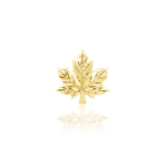 14k Gold Maple leaf Threadless End