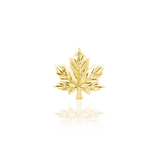 14k Gold Maple leaf Threadless End