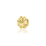 14K Gold Laser Blossom Threadless End