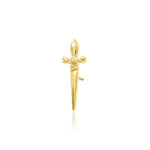 14K Gold Looking Sharp Dagger Threadless End