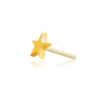 14k Gold Star Threadless End