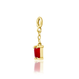 14K Gold Salvie Carnelian Charm