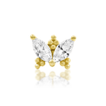 14K Gold Vander CZ Threadless End