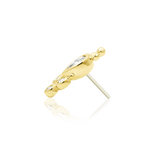 14K Gold Ramona CZ Threadless End