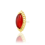 14K Gold Fernley Carnelian Threadless End