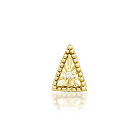 14K Gold Nina Threadless End