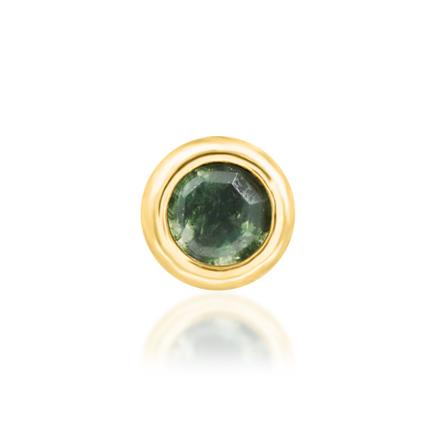 14K Gold Alary Moss Threadless End