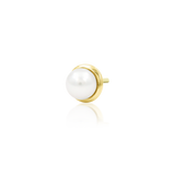 14K Gold Lacey Pearl Threadless End