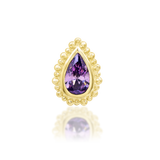 14K Gold Avani Amethyst Threadless End