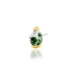 14K Gold Unna II Moss Threadless End