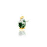 14K Gold Unna II Moss Threadless End