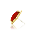 14K Gold Fernley Carnelian Threadless End