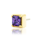 14K Gold Corcran Amethyst Threadless End