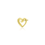 14K Gold Heart Junipurr Threadless End