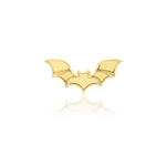 14K Gold Bat Threadless End