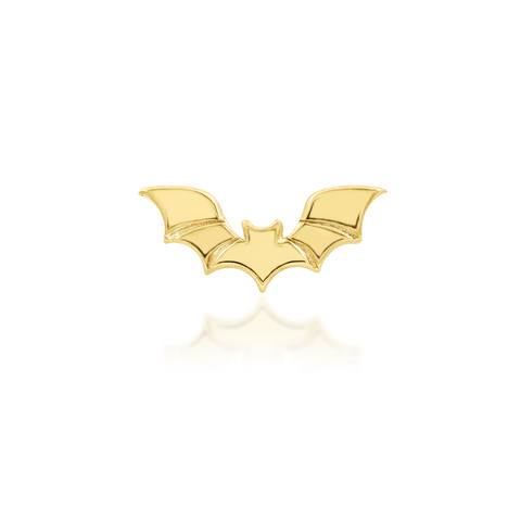 14K Gold Bat Threadless End