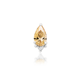 14K Gold Gracie Champagne Threadless End