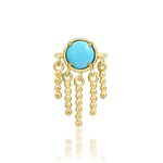 14K Gold Ceanna Turquoise Threadless End