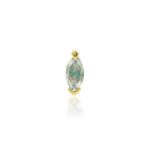 14K Gold Marquise Moss II Threadless End