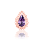 14K Gold Avani Amethyst Threadless End