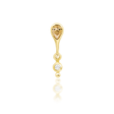 14K Gold Leilani Champagne Threadless End