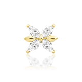 14K Gold Lilliana CZ Threadless End