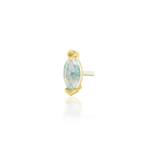 14K Gold Marquise Moss II Threadless End