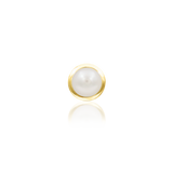 14K Gold Lacey Pearl Threadless End