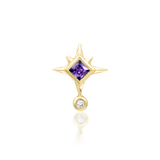 14K Gold Lolanthe Amethyst Threadless End