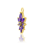 14K Gold Bailey Amethyst Charm