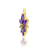 14K Gold Bailey Amethyst Charm