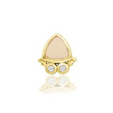 14K Gold Suzi Rose Quartz Threadless End