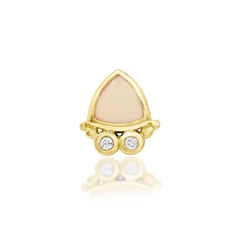 14K Gold Suzi Rose Quartz Threadless End