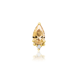 14K Gold Gracie Champagne Threadless End