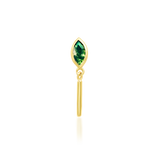 14K Gold Takari Moss Threadless End